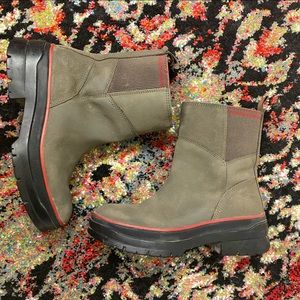 Womens Olive Timberland Booties